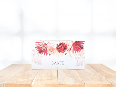 Lot de titres personnalisés A7 Rouge