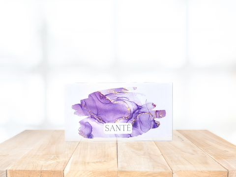 Lot de titres personnalisés A7 Violet