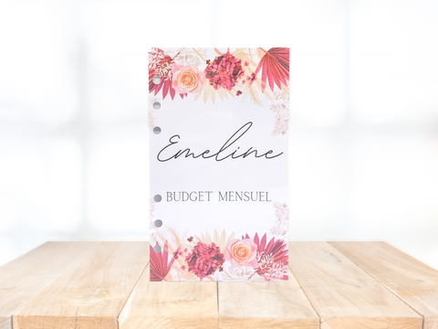 Première page personnalisée Rouge