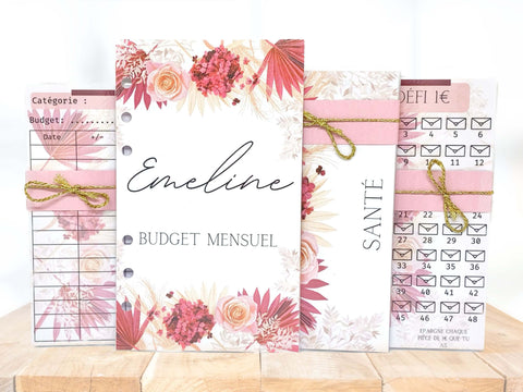 collection classeur budget rouge