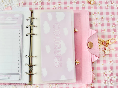 Lot de titres personnalisés Nuages Rose