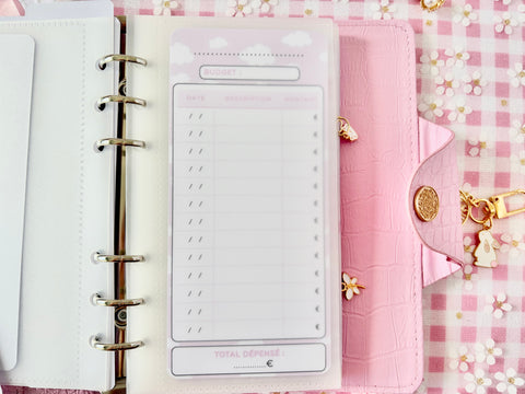 Lot de trackers Nuages Rose