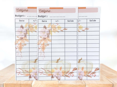 tracker budget collection automne