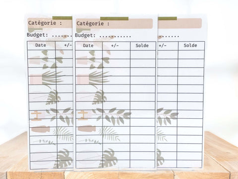 tracker budget collection Plantes