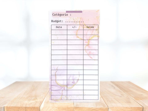 Tracker Enveloppe Budget (Aquarelle) - Atelier Lilobby