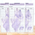 tracker budget collection violet